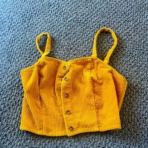 Mustard crop top